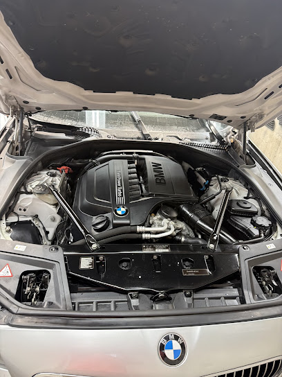 A cleaned and dressed BMW engine bay — work by Full Throttle Details